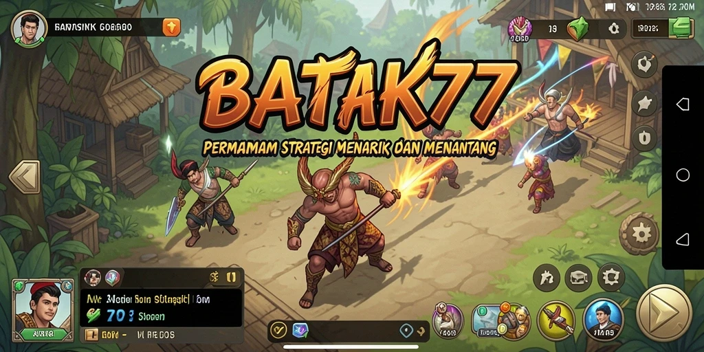Tampilan gameplay seru dan memikat di BATIK77 yang menantang strategi Anda.