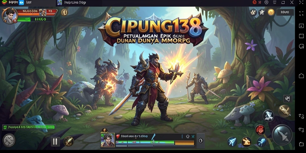 Tangkapan layar menunjukkan aksi seru gameplay MMORPG di CIPUNG138.