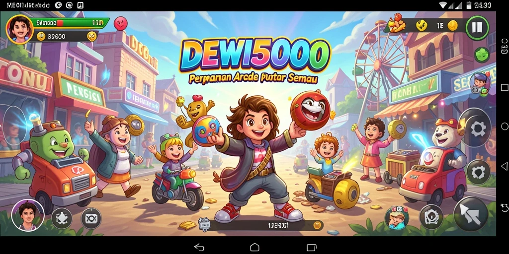 Tampilan gameplay DEWI5000 yang menegangkan dan penuh aksi.