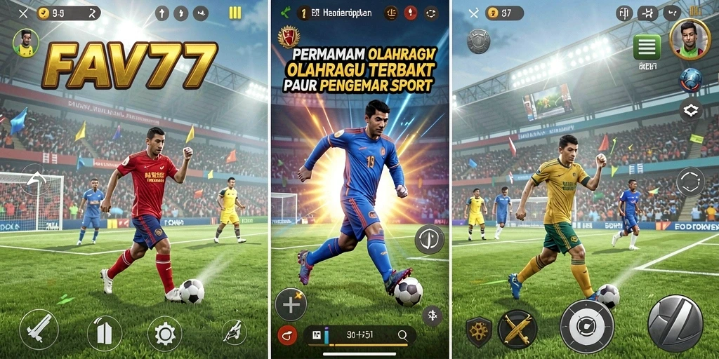 Tampilan menarik dari gameplay olahraga di FAV77.