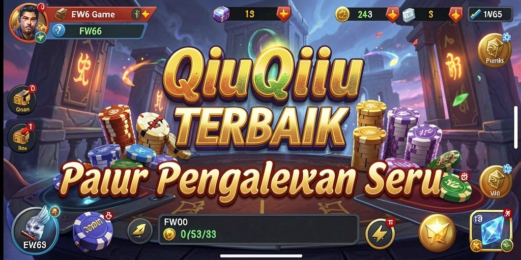 Tampilan gameplay QiuQiu yang seru dan menarik.