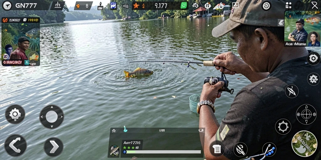 Gameplay GN777 yang menampilkan aksi pemancingan menarik.