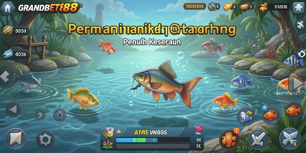 Gameplay menakjubkan GRANDBET88 dalam menangkap ikan.