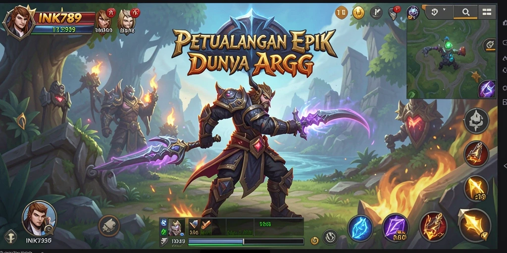 Screenshot gameplay menunjukkan aksi seru dalam ARPG.