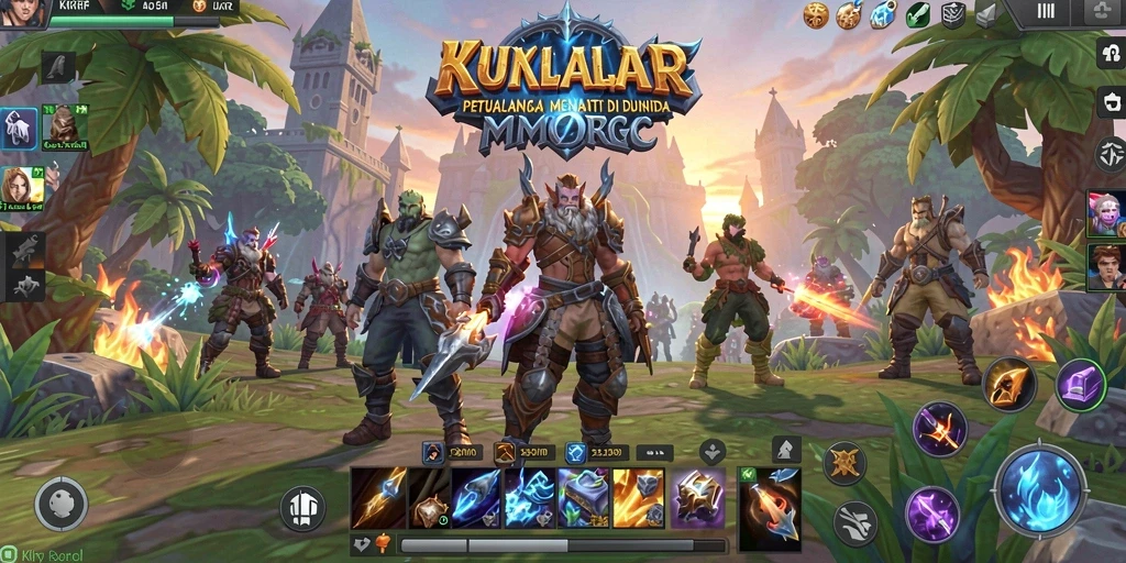 Screenshot gameplay KKRP yang penuh aksi dan petualangan seru.