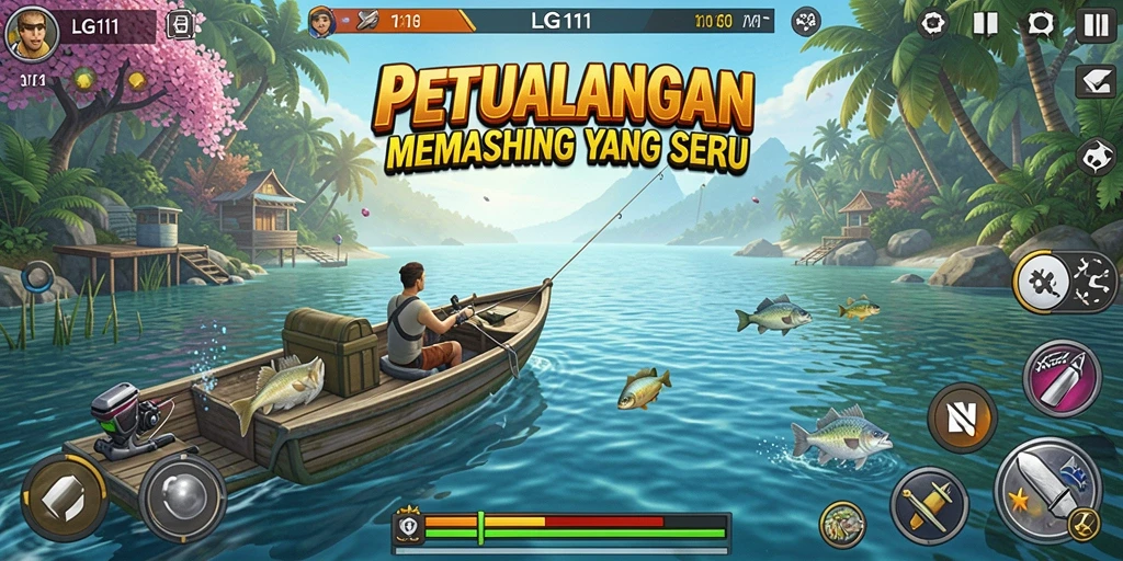 Tampilan gameplay memancing di LG111 yang menakjubkan.