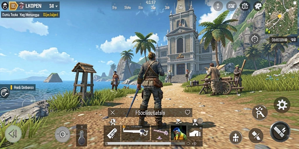 Tampilan gameplay LKOPEN yang menakjubkan dan mendebarkan.