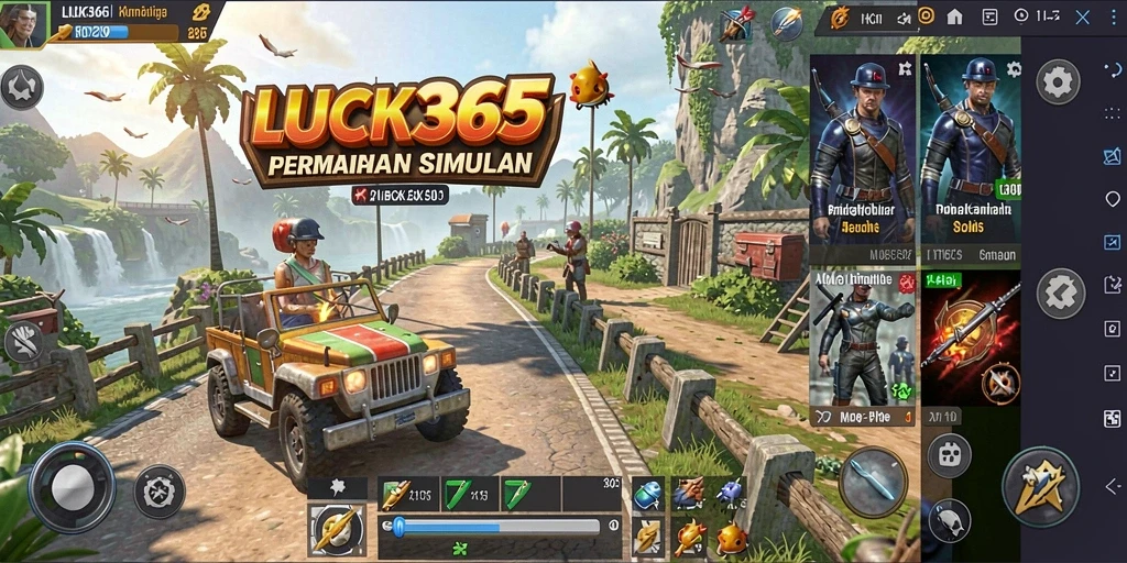 Tampilan gameplay LUCK365 yang mendebarkan dan interaktif.