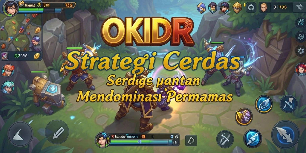 Screenshot gameplay OKIDR menampilkan pertempuran yang strategis dan mendebarkan.