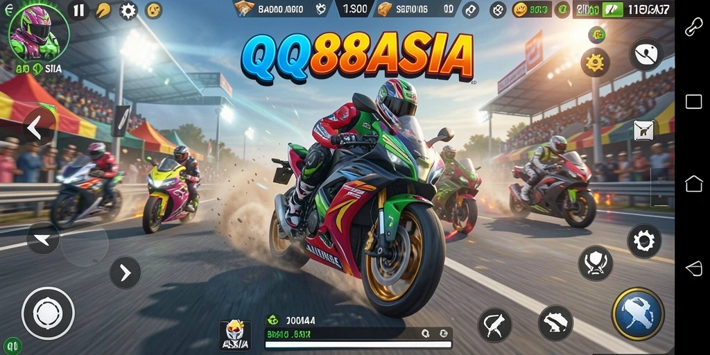 Gameplay seru balapan motor di QQ88ASIA yang mendebarkan.