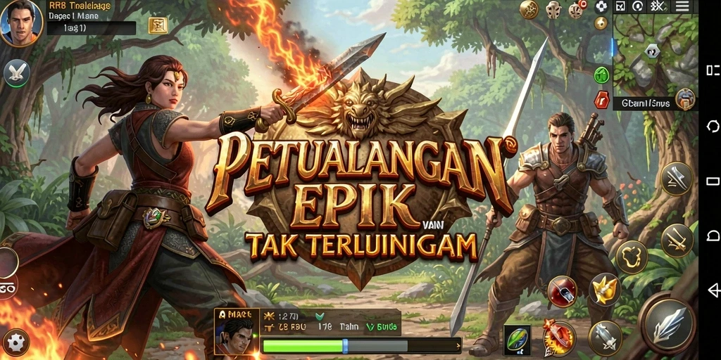 Tampilan gameplay RP8 yang menawan dalam petualangan seru.