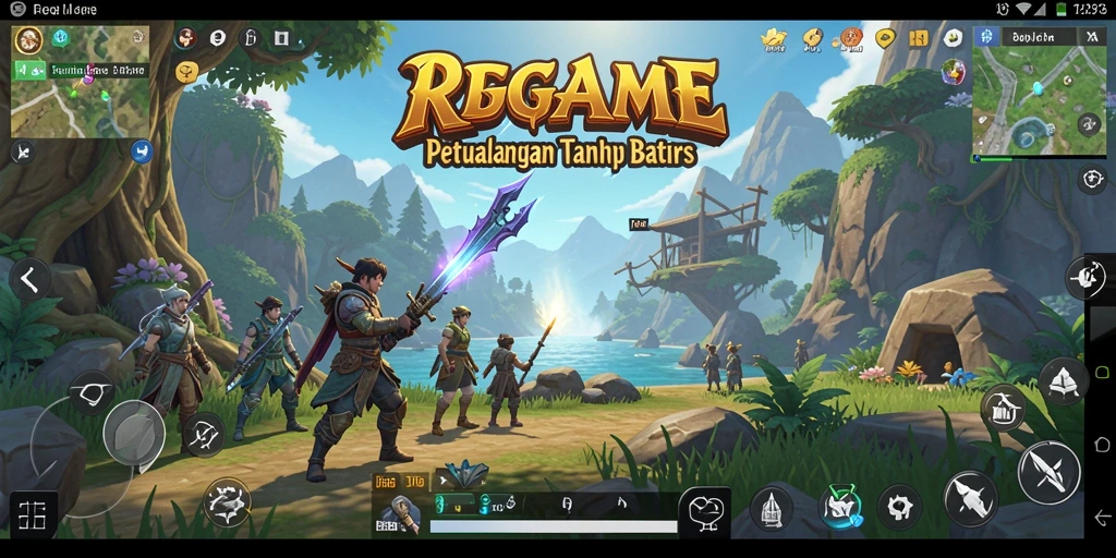 Gameplay RPGAME menunjukkan dunia terbuka yang menawan dan interaksi pemain.