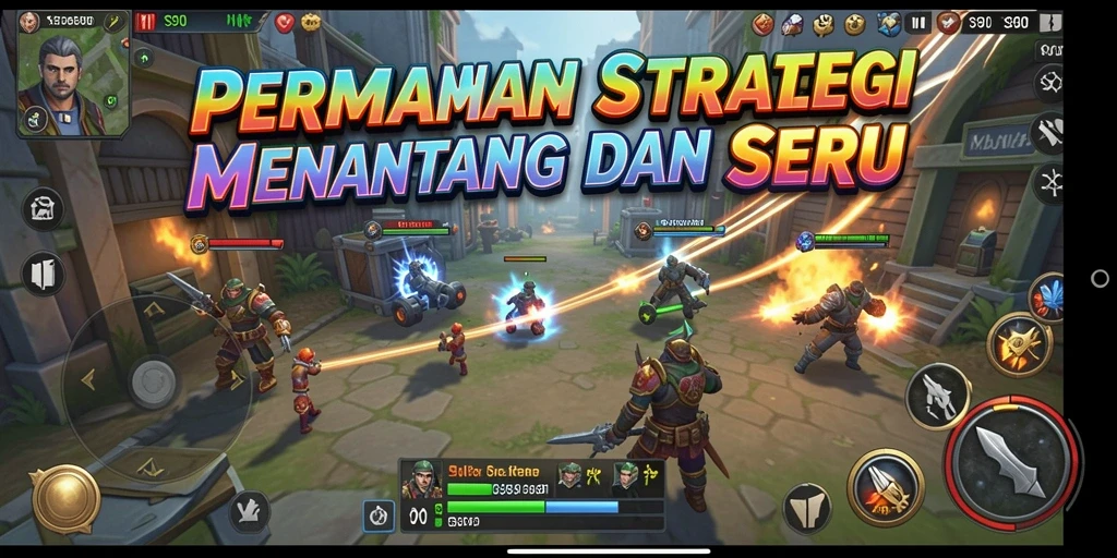 Tampilan gameplay S80 dengan strategi pertempuran yang intens.