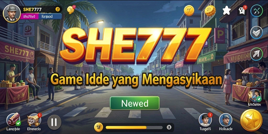 Screenshot utama gameplay SHE777, menampilkan elemen Idle yang menarik.