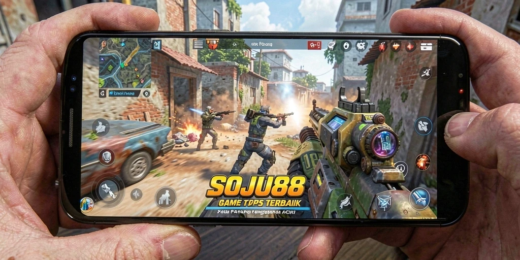 Tampilan gameplay seru di SOJU88 dengan aksi mendebarkan.