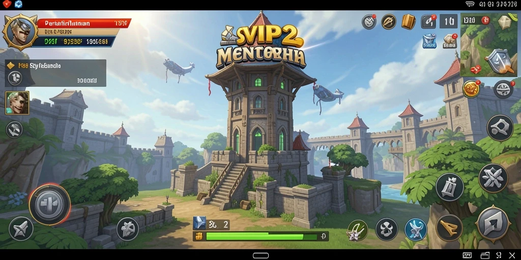 Tangkapan layar gameplay SVIP2 menampilkan aksi pertahanan menara yang menegangkan.