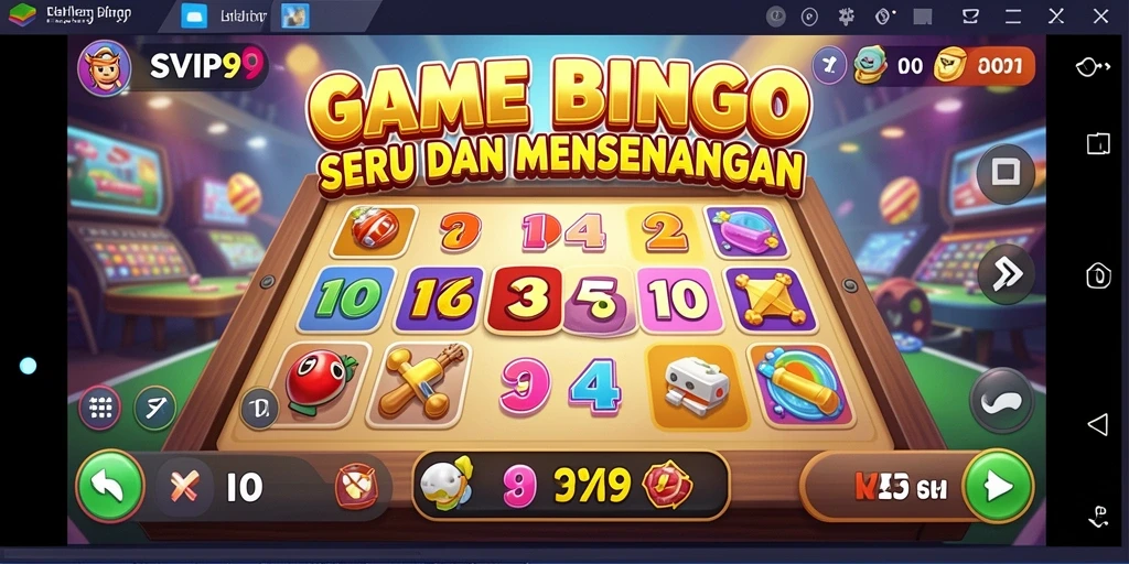 Tampilan gameplay Bingo yang menarik dari SVIP9.
