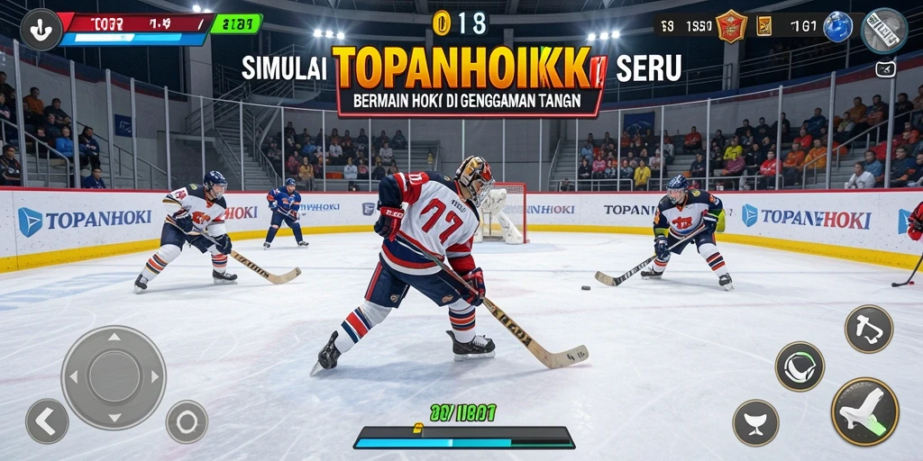 Gameplay menarik dari TOPANHOKI yang menggabungkan simulasi hoki.