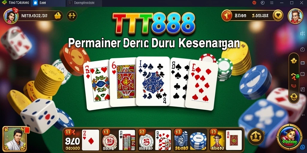 Gameplay TTT888 yang menampilkan serunya bermain Domino bersama teman.
