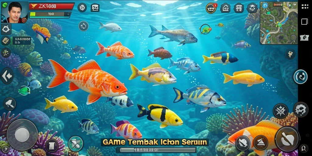 Gameplay seru Tembak Ikan di ZK988.