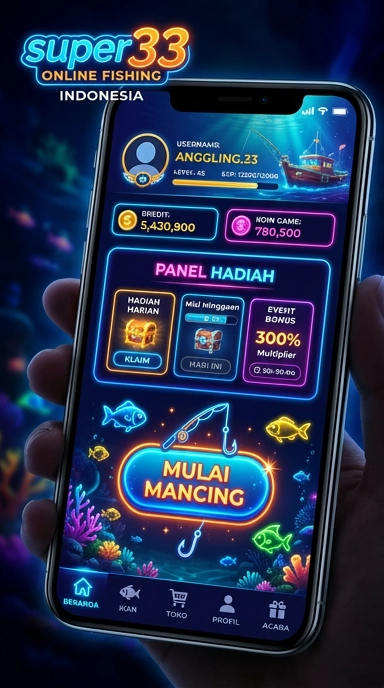 Tampilan utama super33 dengan berbagai kategori aplikasi.