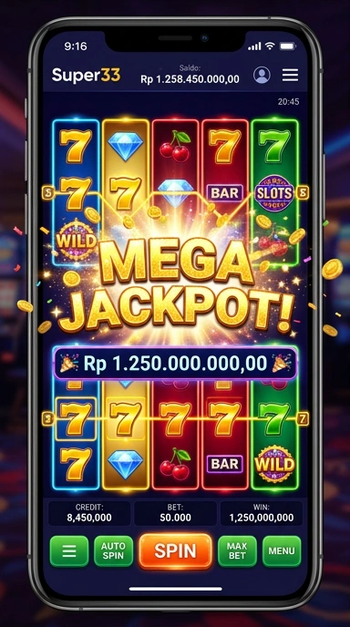 Rincian aplikasi dengan ulasan pengguna di super33.